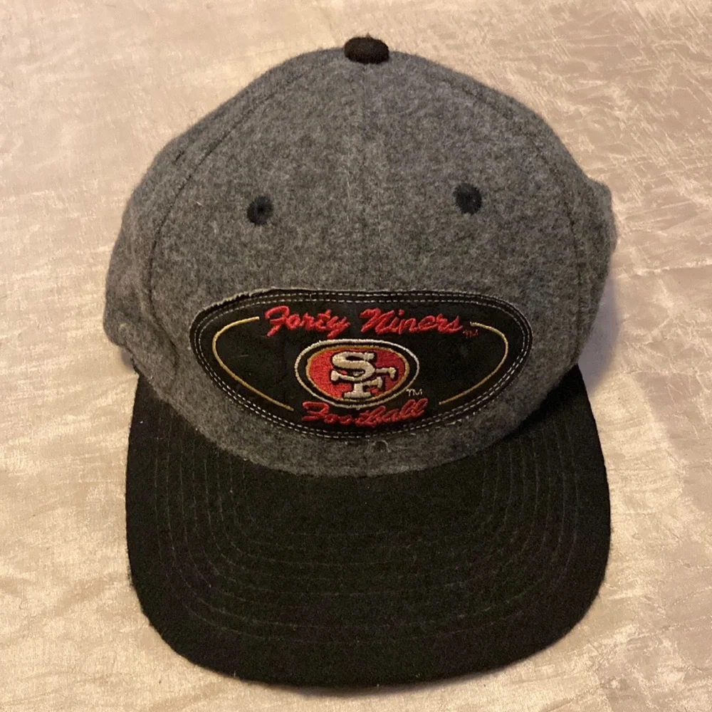 Vintage Sports Specialties 49ers Wool Leather Adjustable Hat
